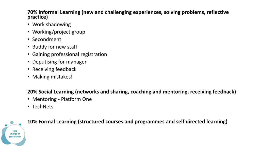 70 informal learning new and challenging