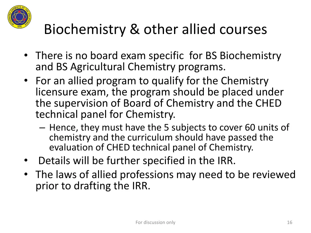 biochemistry other allied courses