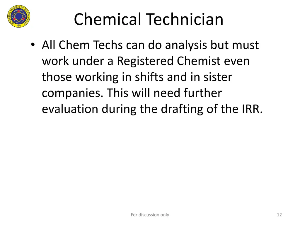 chemical technician 2