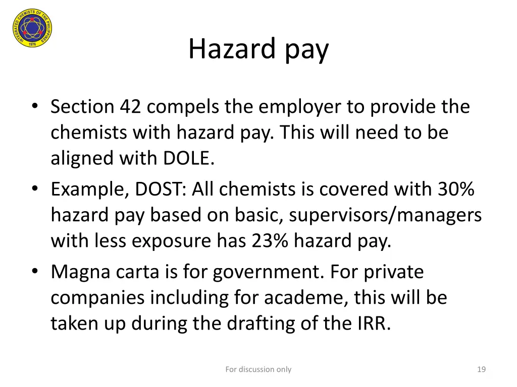 hazard pay