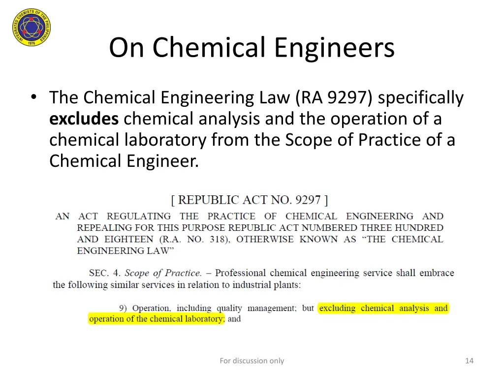 on chemical engineers