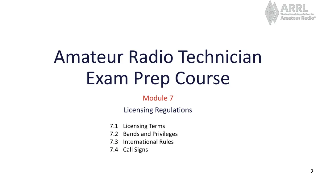 amateur radio technician exam prep course