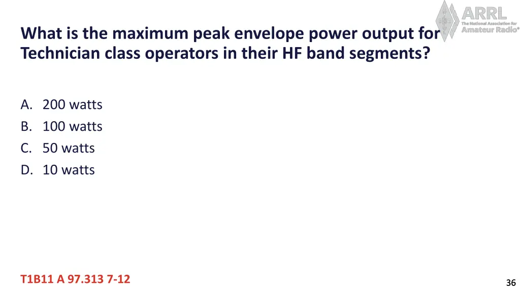 what is the maximum peak envelope power output