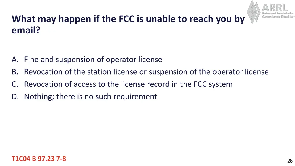 what may happen if the fcc is unable to reach