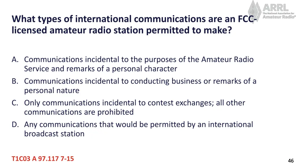 what types of international communications