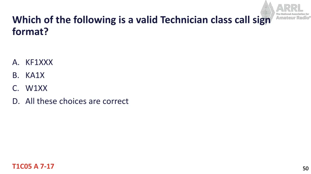 which of the following is a valid technician