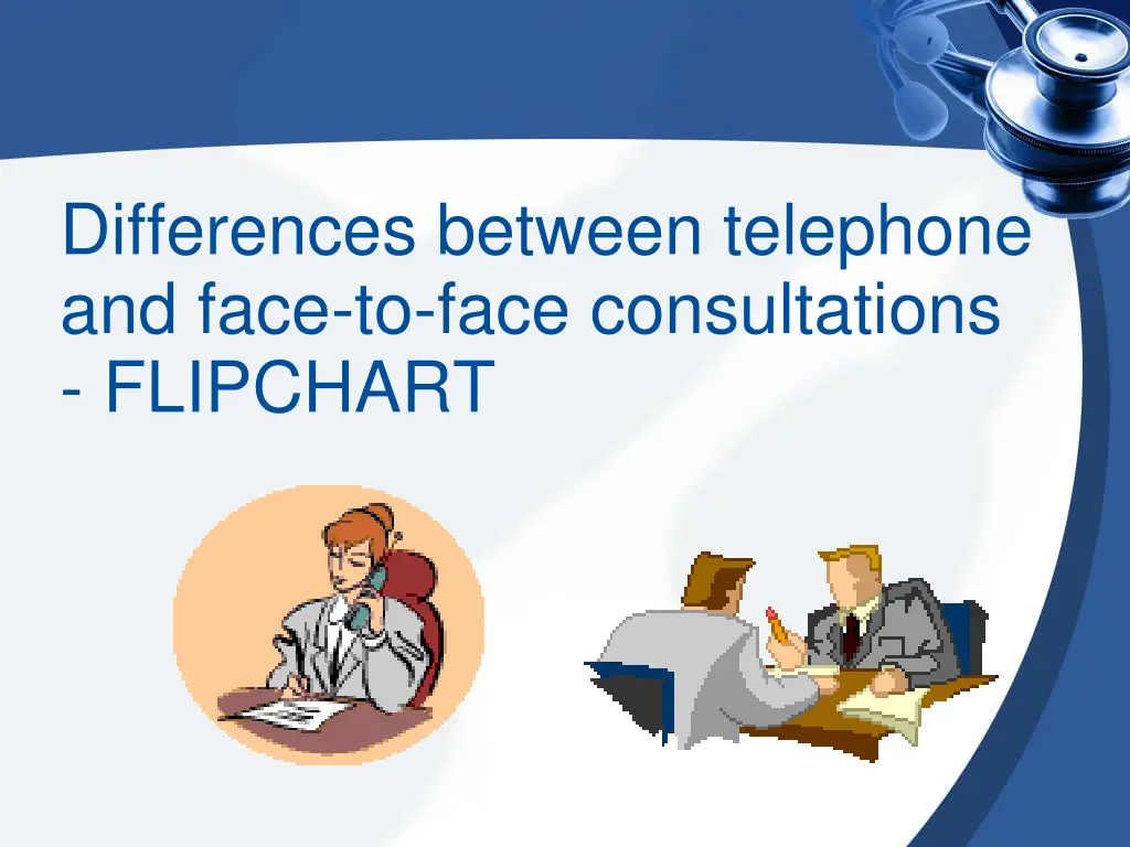 differences between telephone and face to face