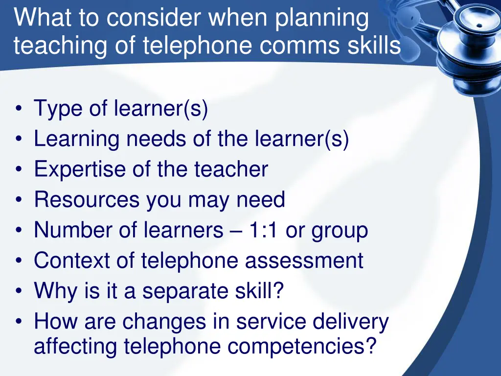 what to consider when planning teaching