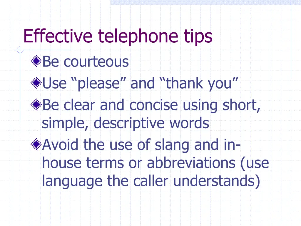 effective telephone tips be courteous use please