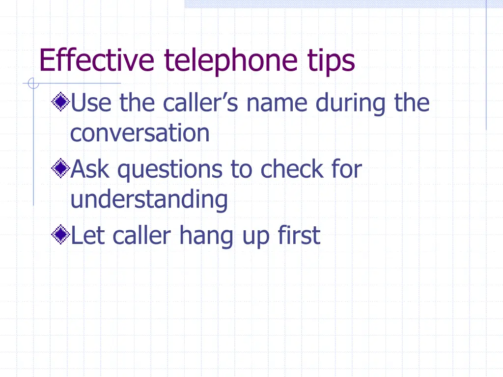 effective telephone tips use the caller s name