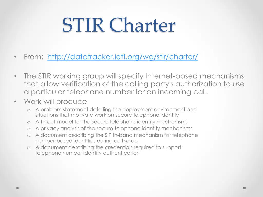 stir charter