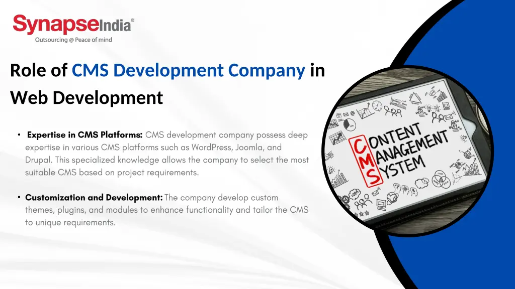 role of cms development company in web development