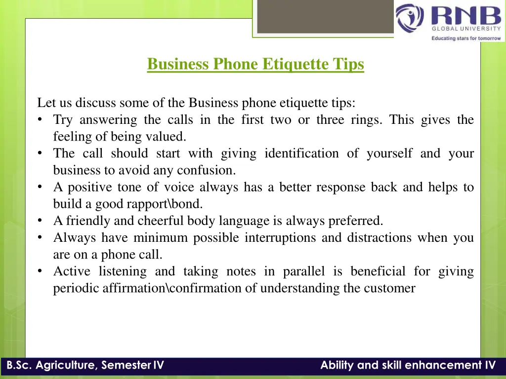 business phone etiquette tips