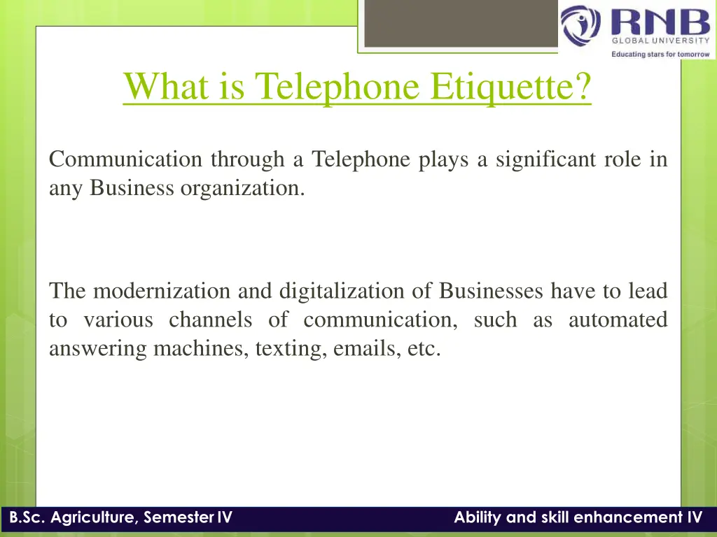 what is telephone etiquette