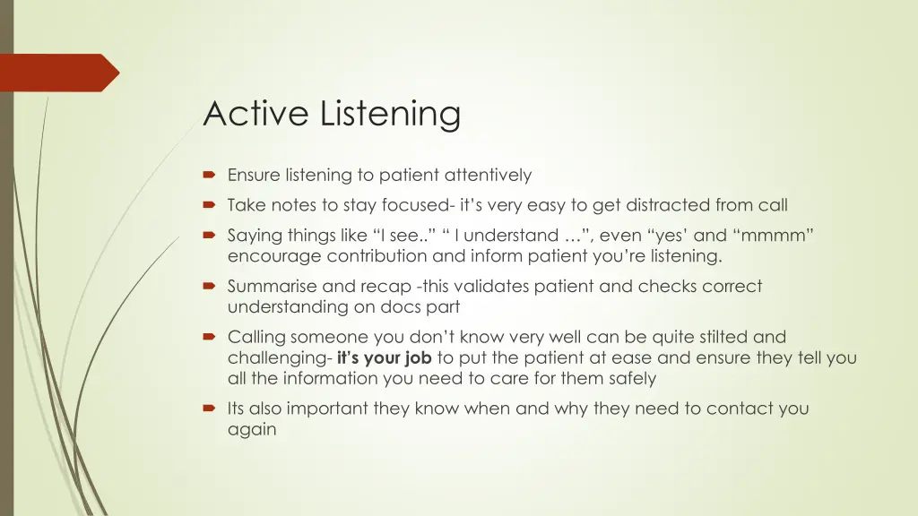 active listening