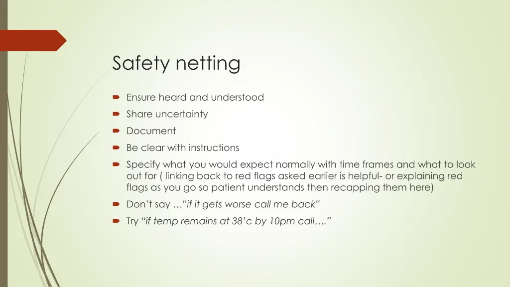 safety netting