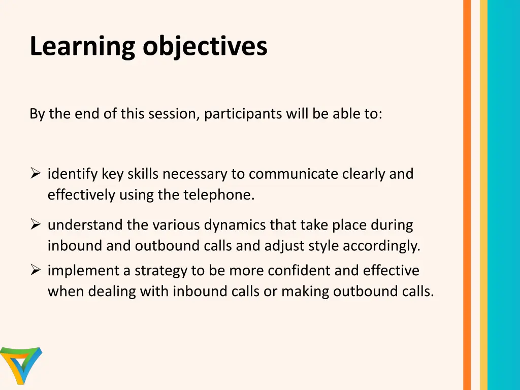 learning objectives