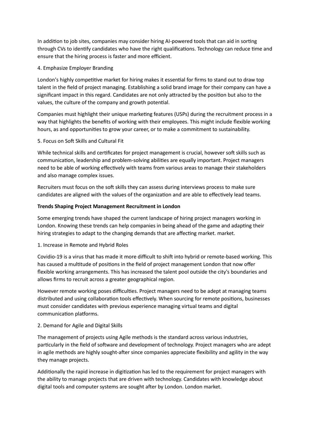 in addition to job sites companies may consider