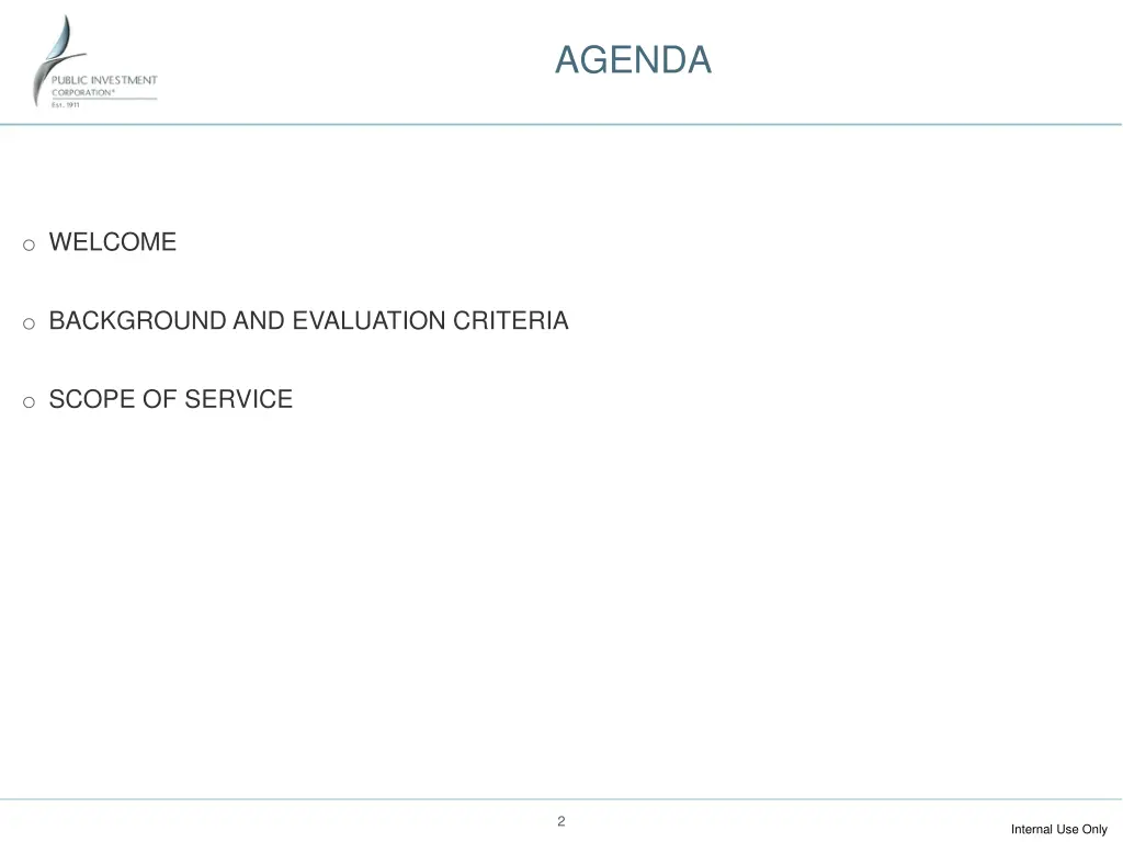 agenda