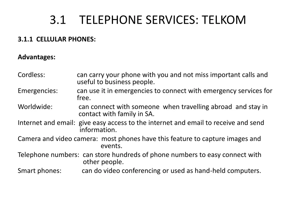 3 1 telephone services telkom 1