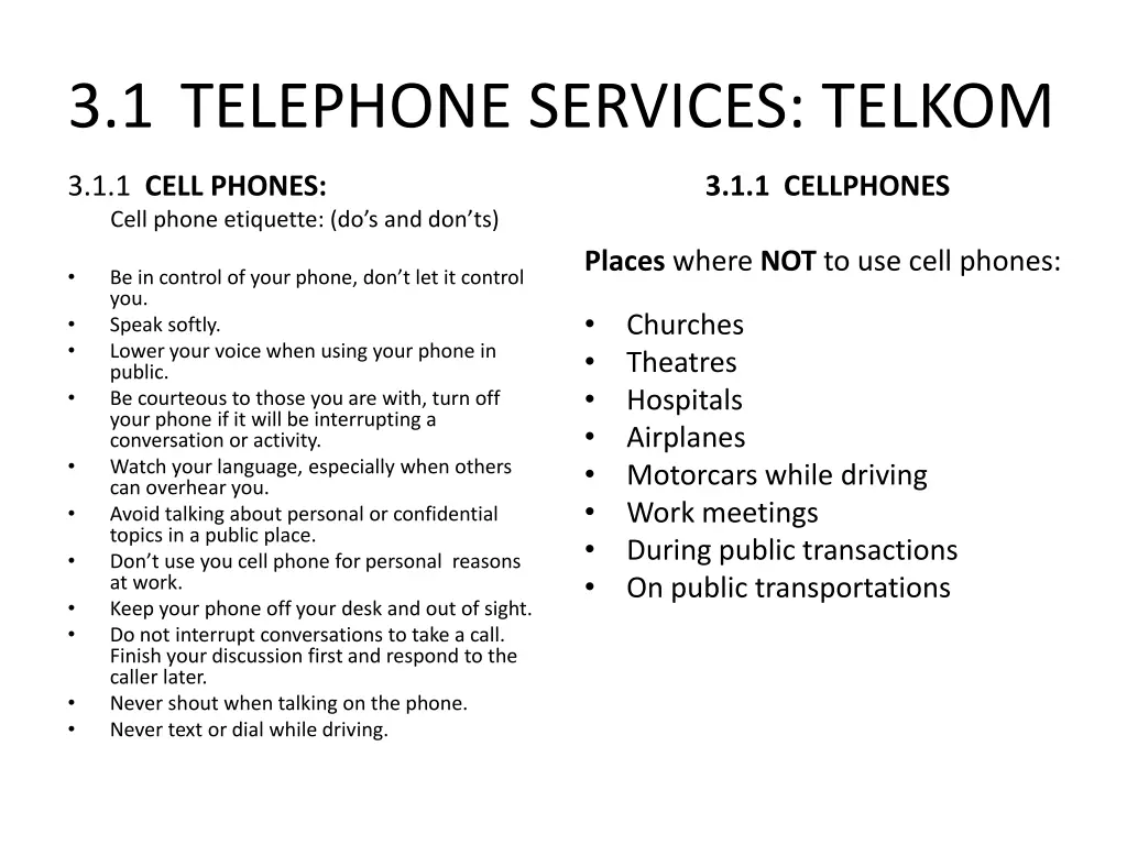 3 1 telephone services telkom 2