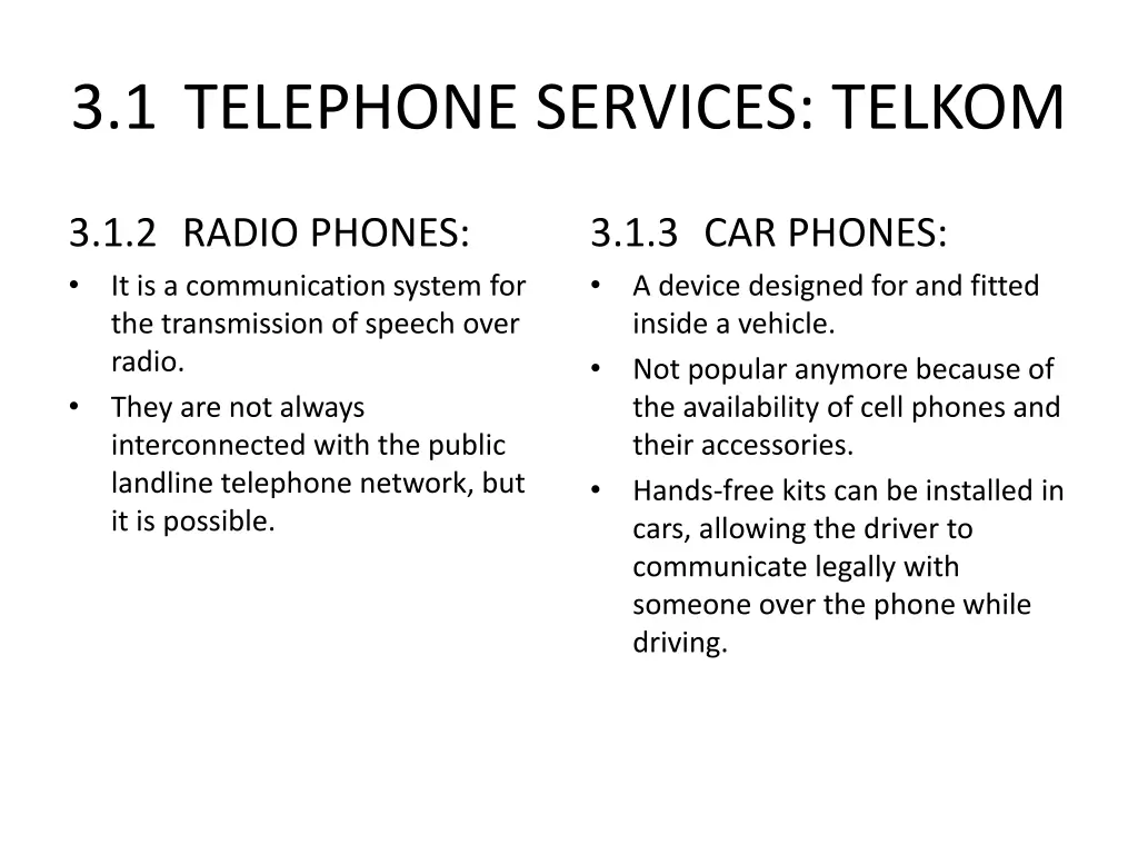 3 1 telephone services telkom 3