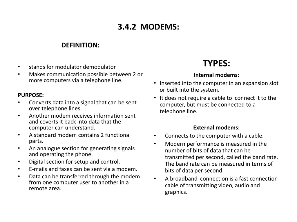 3 4 2 modems