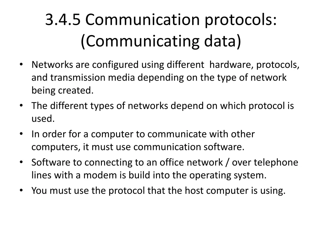 3 4 5 communication protocols communicating data 1