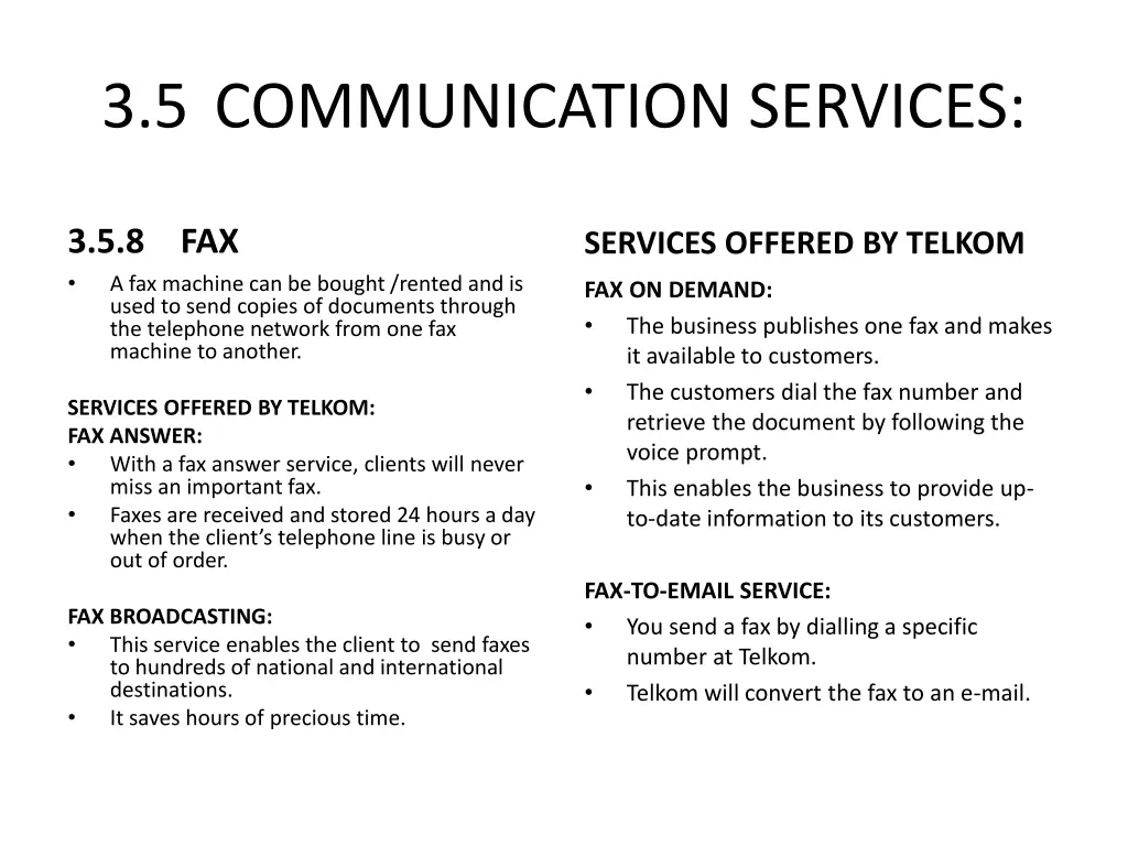 3 5 communication services 3