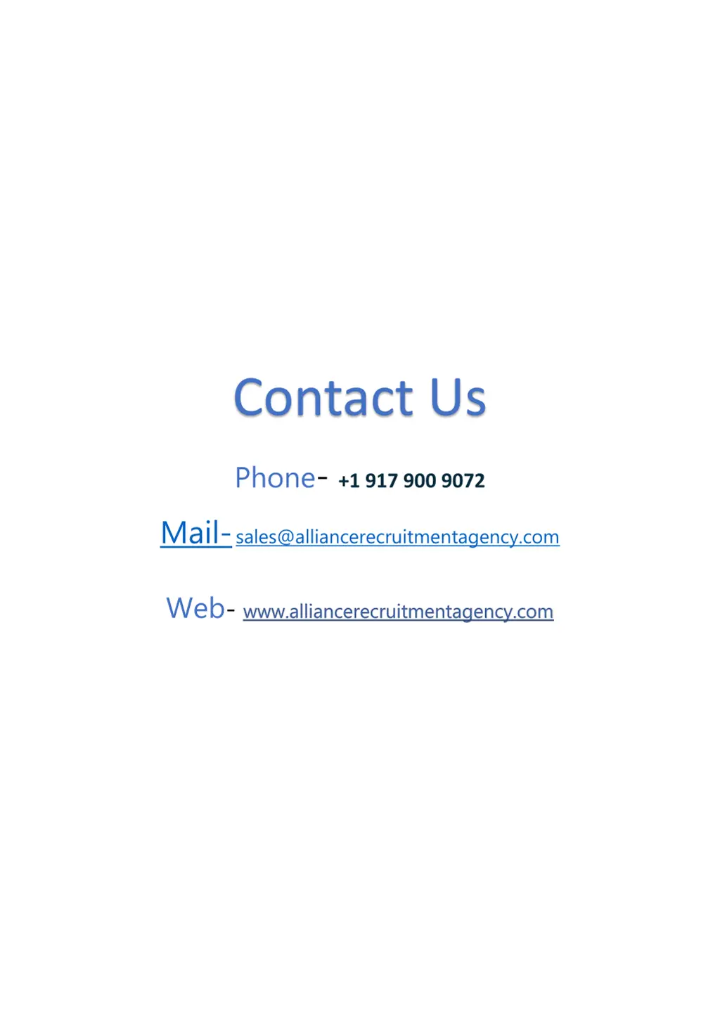 contact us