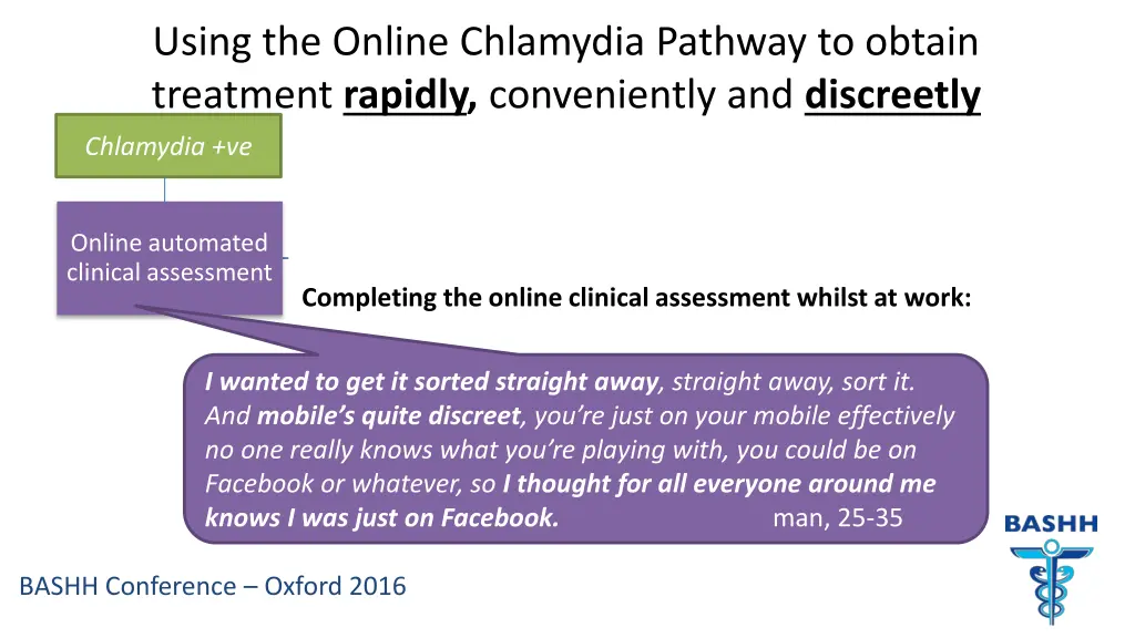 using the online chlamydia pathway to obtain