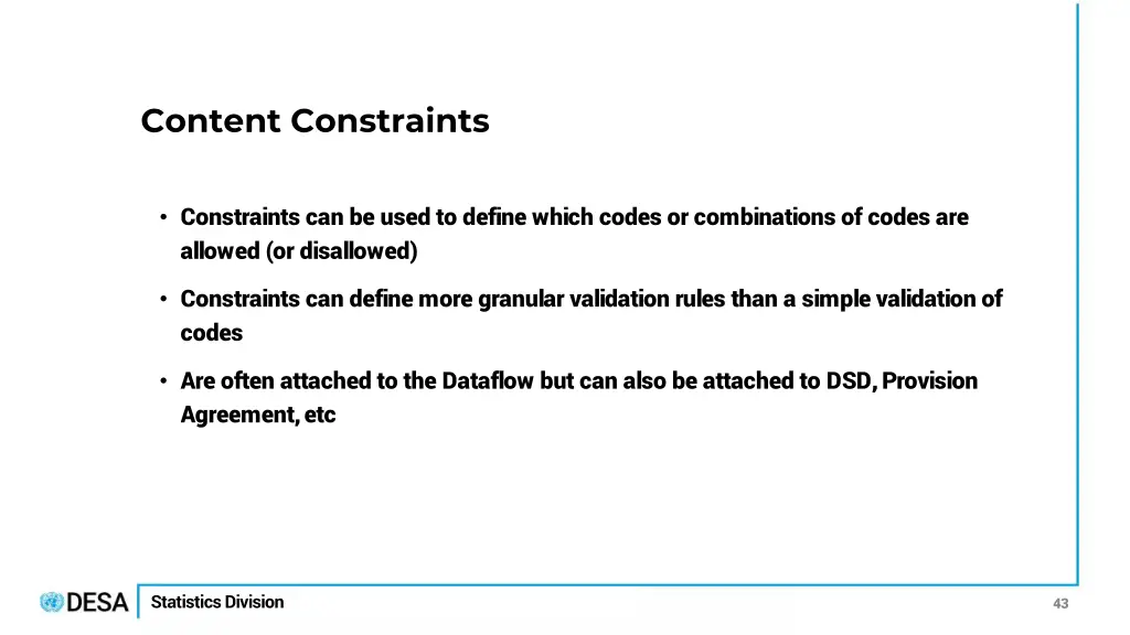 content constraints