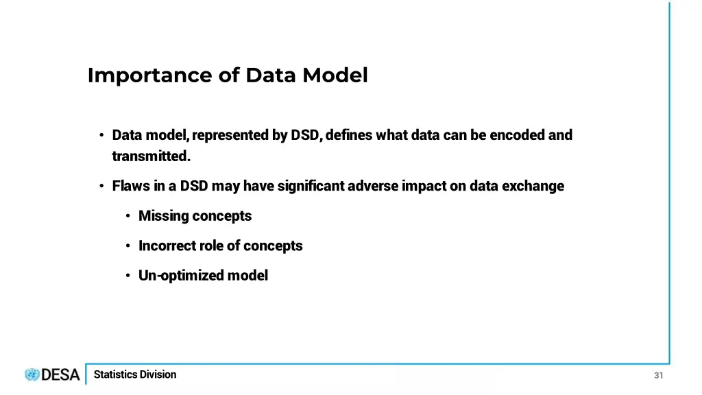 importance of data model