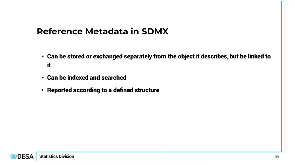 reference metadata in sdmx