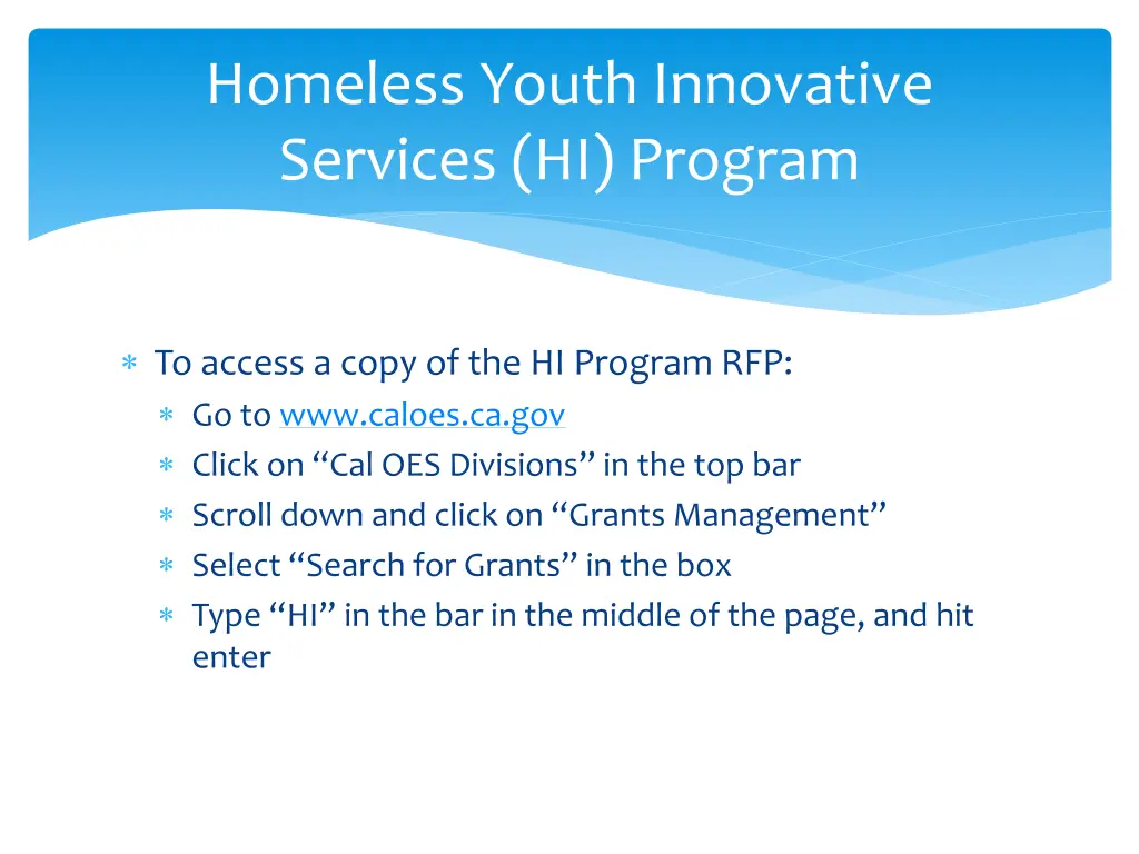 homeless youth innovative services hi program 1