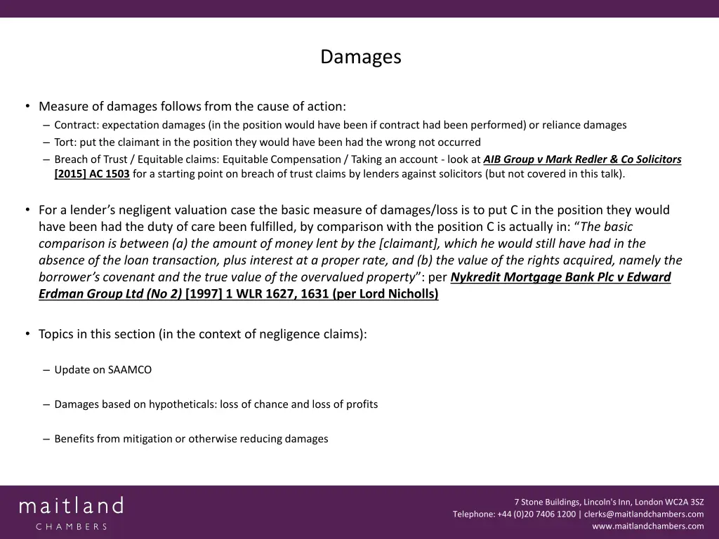 damages