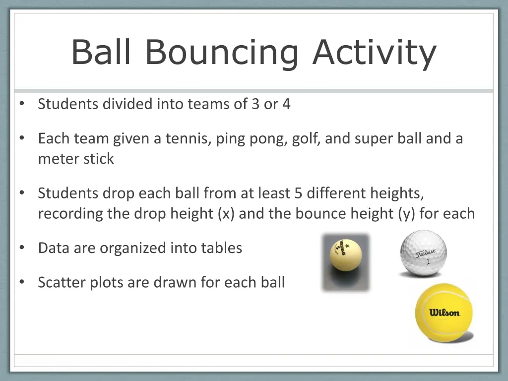 ball bouncing activity