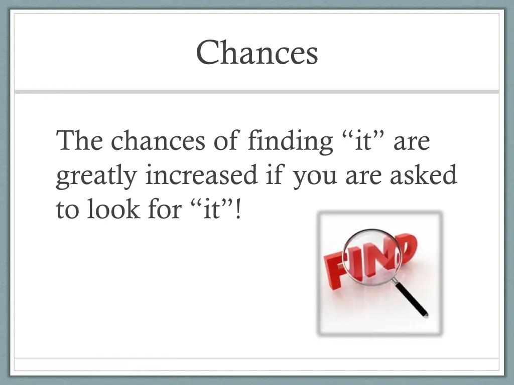 chances