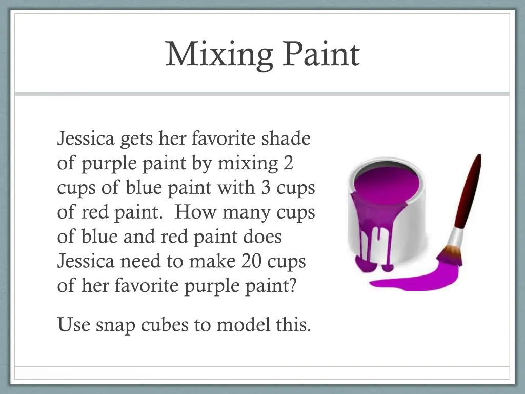 mixing paint