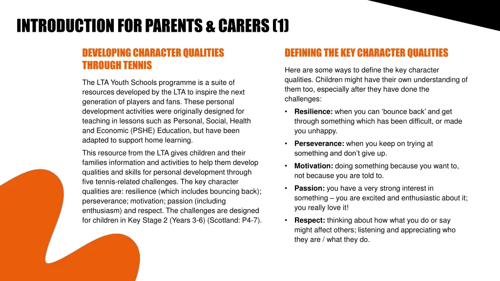 introduction for parents carers 1