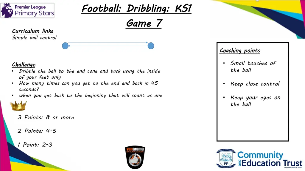 football dribbling ks1 game 7