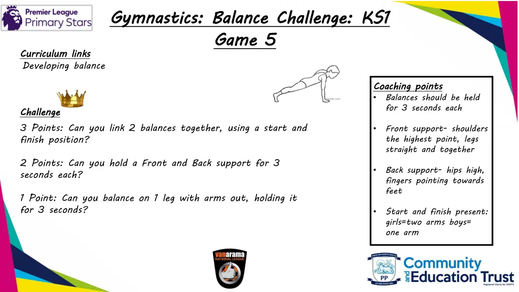 gymnastics balance challenge ks1 game 5