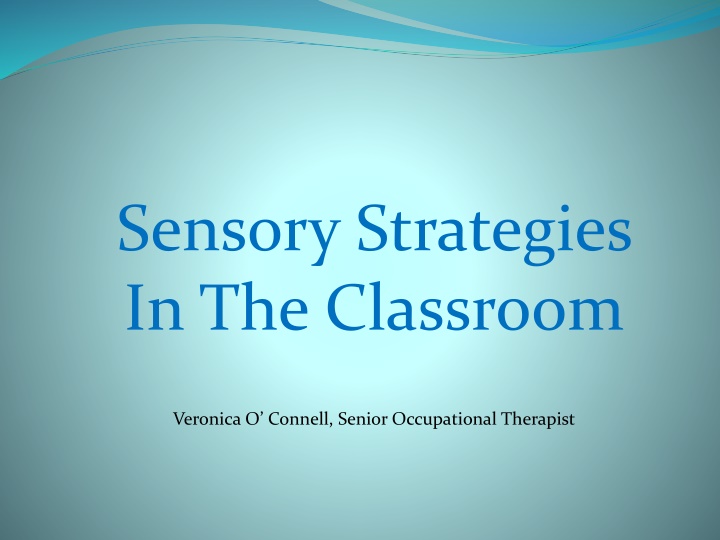 sensory strategies in the classroom