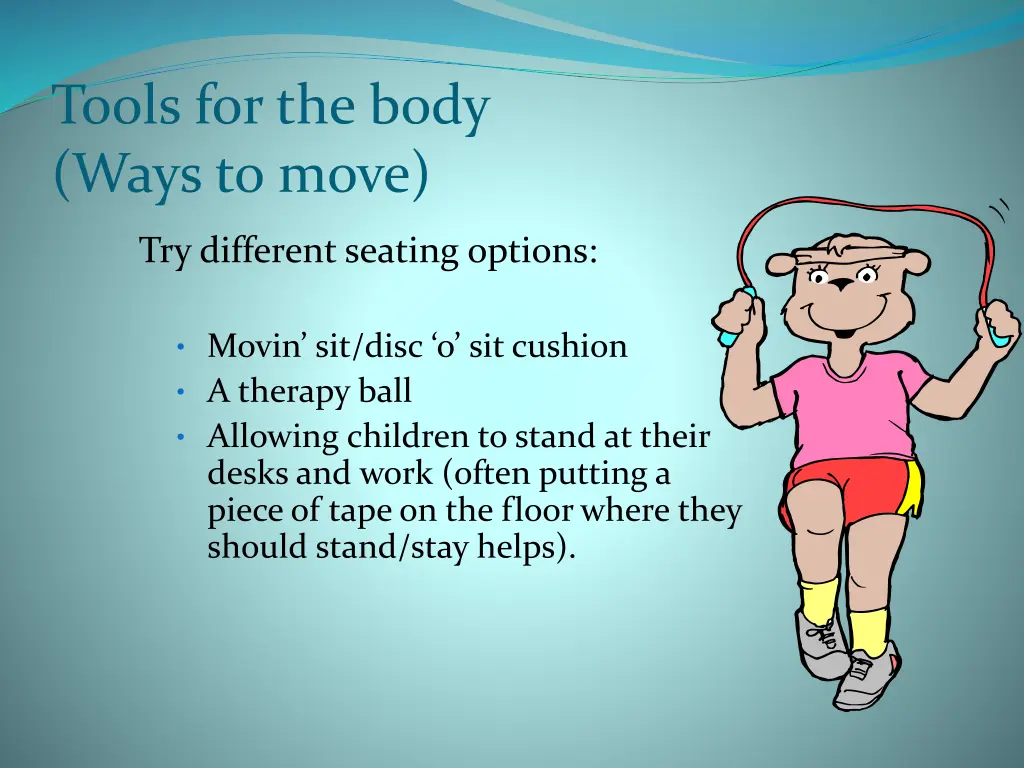 tools for the body ways to move