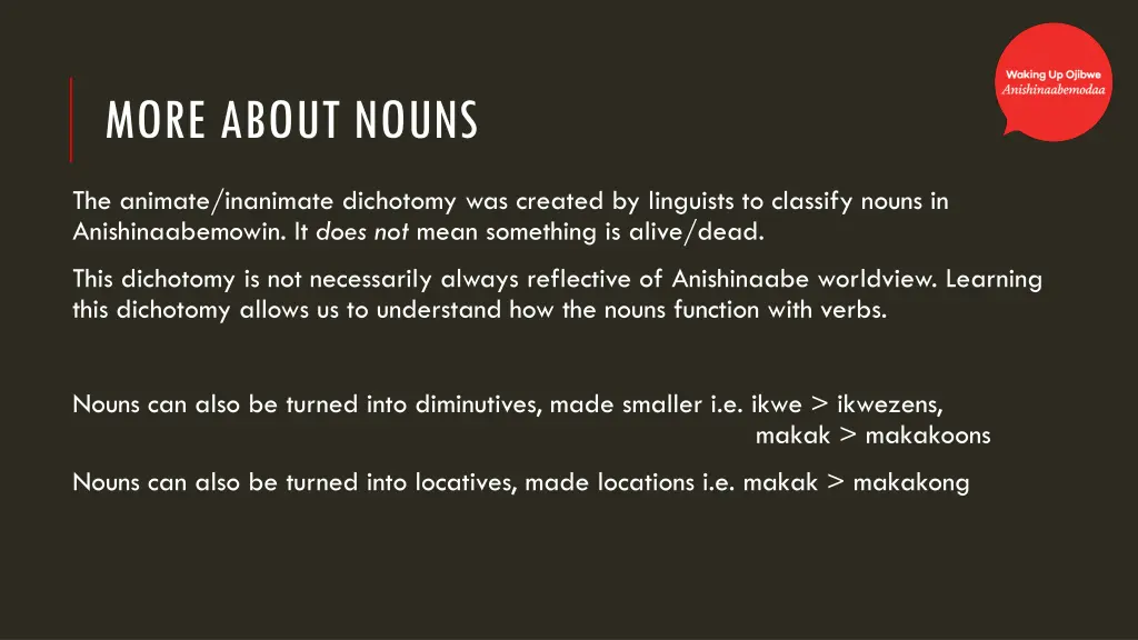 more about nouns