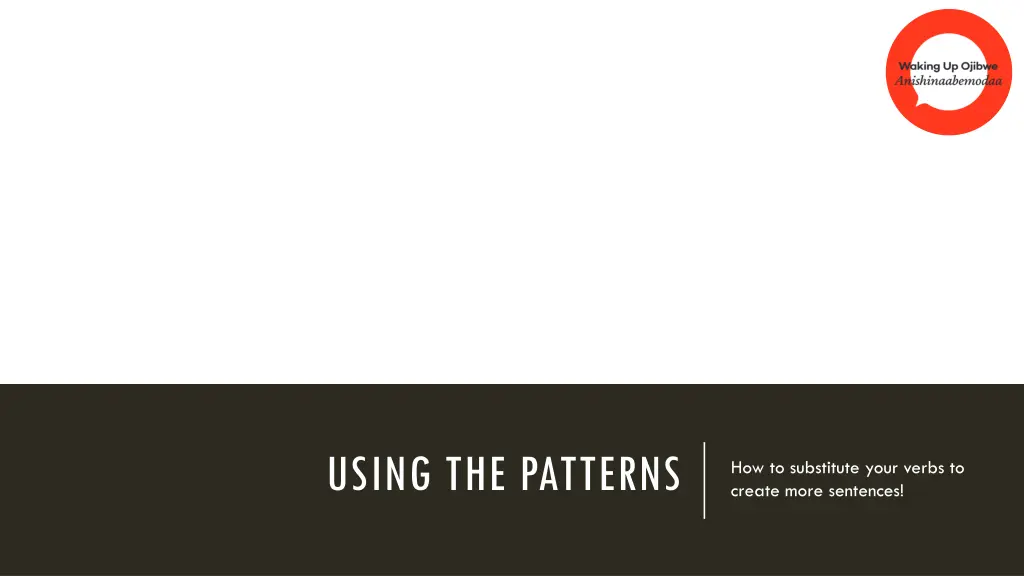 using the patterns