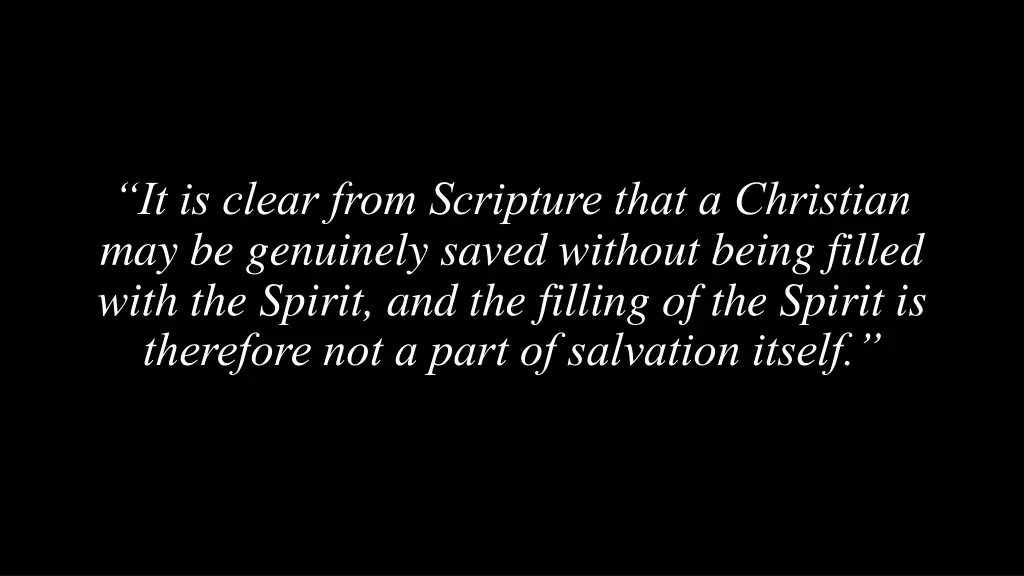 it is clear from scripture that a christian