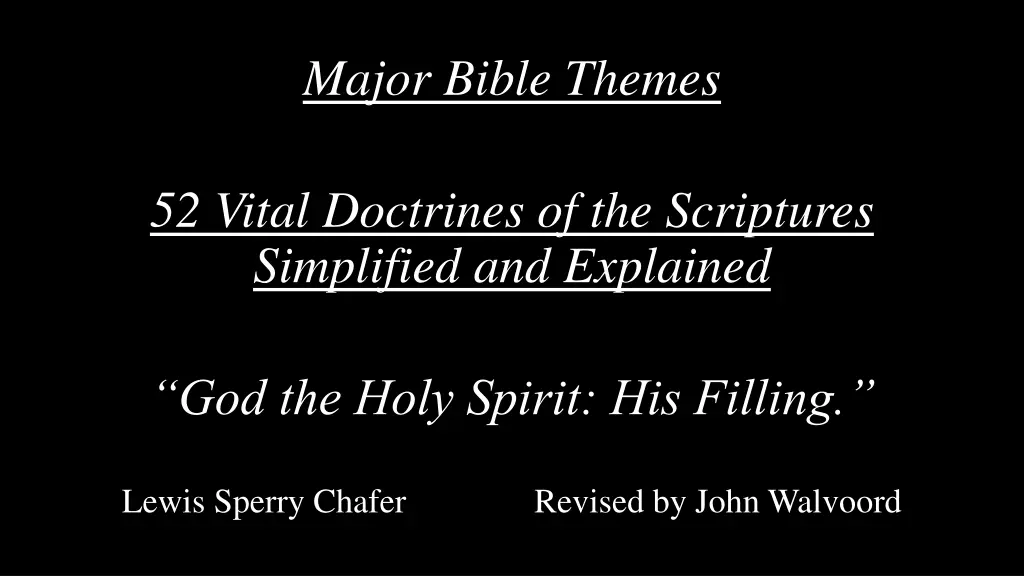 major bible themes