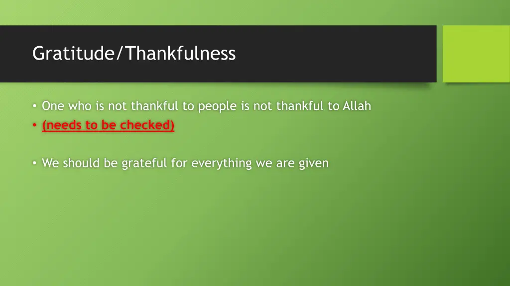 gratitude thankfulness