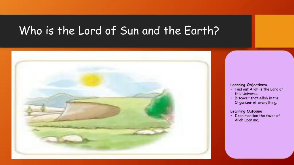 who is the lord of sun and the earth